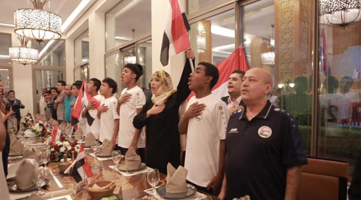 توكل كرمان تكرم الفريق اليمني الفائز في بطولة كأس آسيا